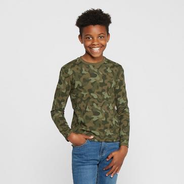 Green Regatta Kids Wenbie III Long-Sleeved Top Khaki