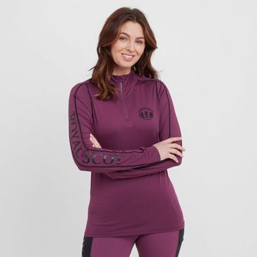 Red Royal Scot Womens Gracie Long Sleeved Base Layer Wine
