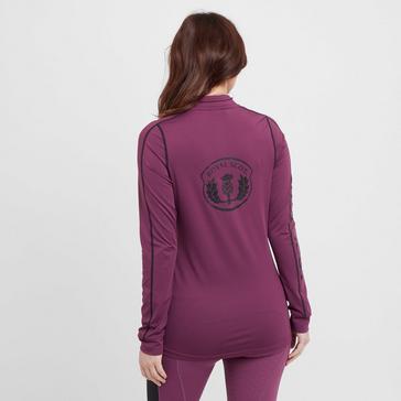 Red Royal Scot Womens Gracie Long Sleeved Base Layer Wine