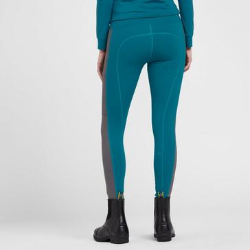 Blue Royal Scot Womens Amelia Full Seat Riding Tights Ocean Blue