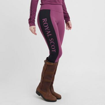 Purple Royal Scot Womens Amelia Full Seat Riding Tights Wine