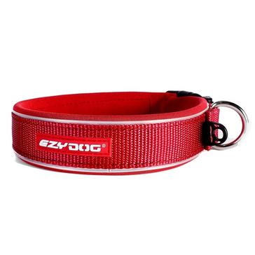 Red EzyDog Classic Neo Dog Collar Red Extra Large