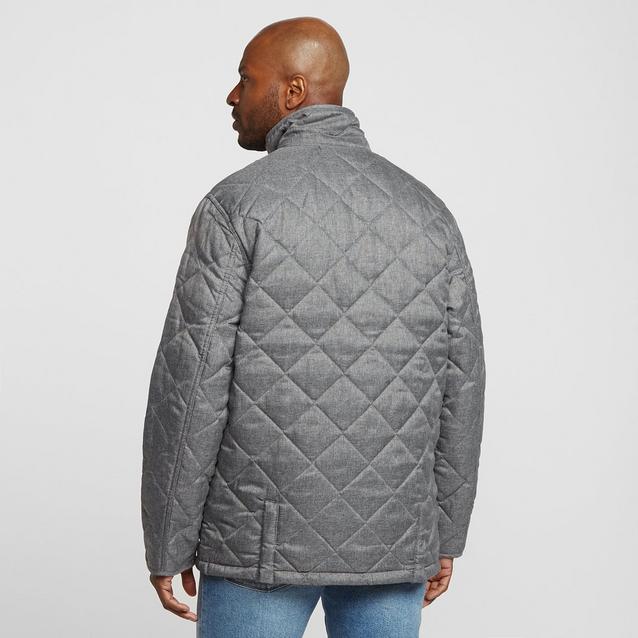 Mens gray 2025 quilted jacket