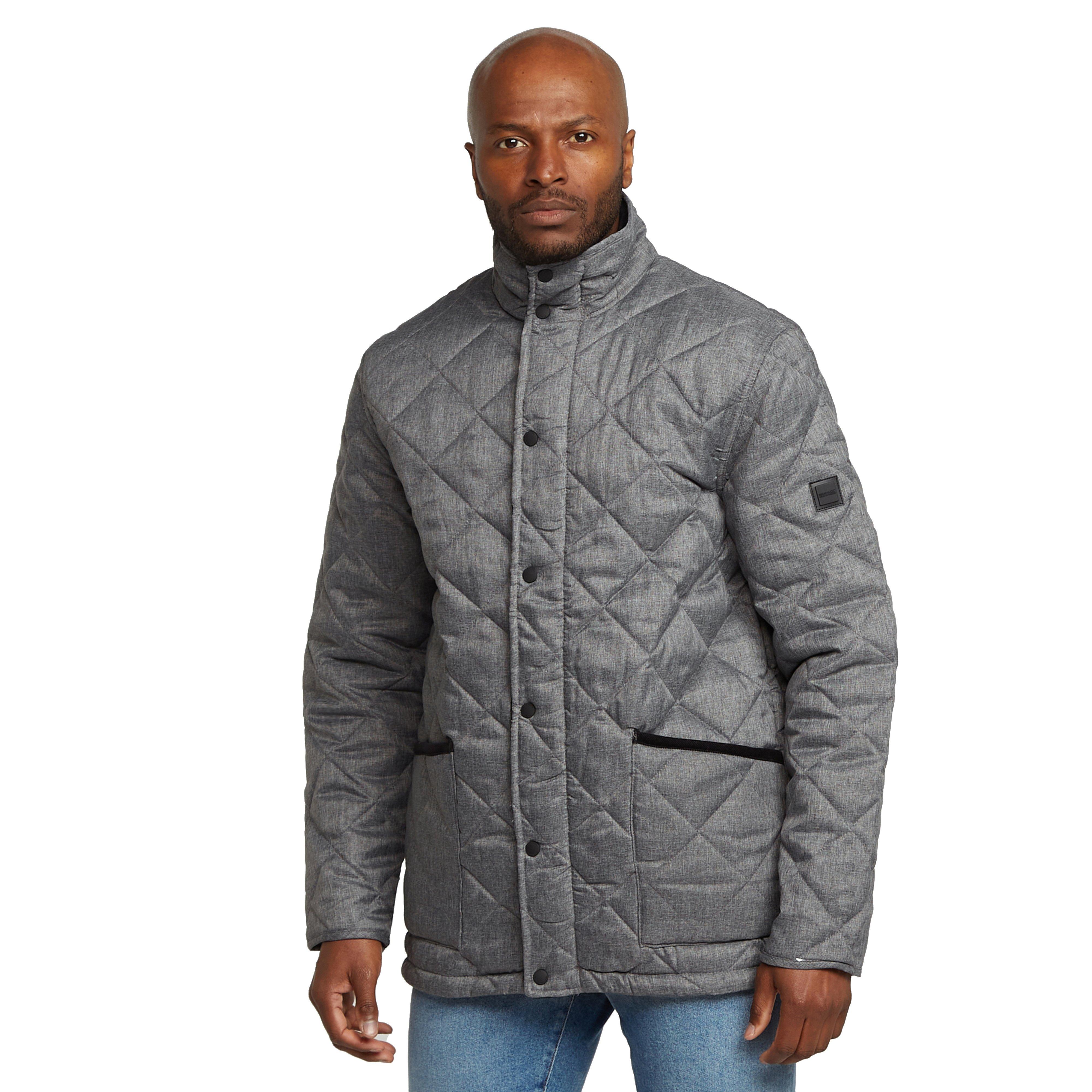 Mens Londyn Quilted Jacket Grey