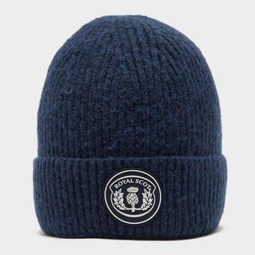 Blue Royal Scot Adults Knitted Beanie Dark Blue