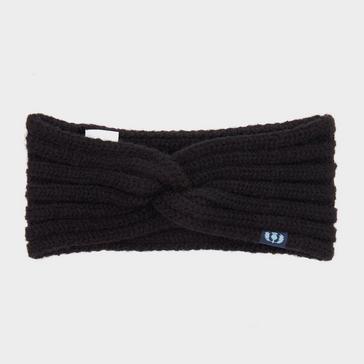 Black Royal Scot Adults Knotted Headband Black