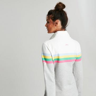 Joules Women's Saunton Sweatshirt Grey Marl Stripe
