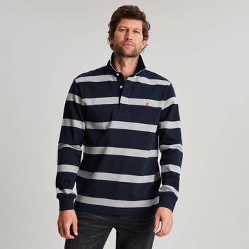 Blue Joules Mens Onside Sweater Grey Navy Stripe