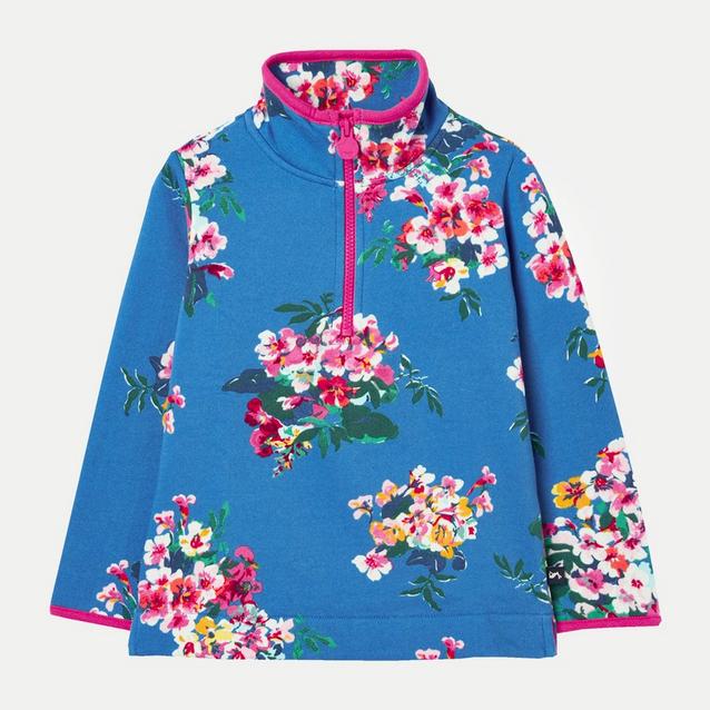  Joules Kids Fairdale Sweater Blue Floral image 1