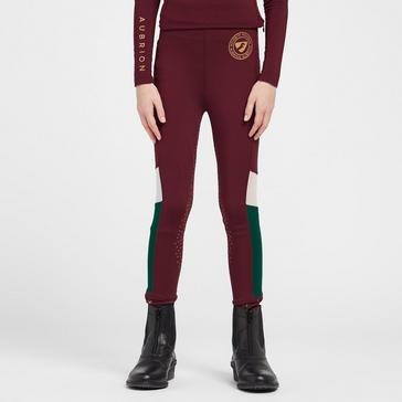  Aubrion Kids Eastcote Riding Tights Wine