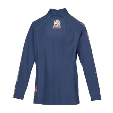  Aubrion Kids Team Long Sleeved Base Layer Navy