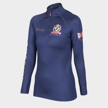  Aubrion Women's Team Long Sleeved Base Layer Navy