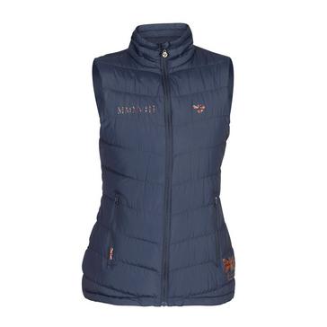  Aubrion Womens Team Padded Gilet Navy