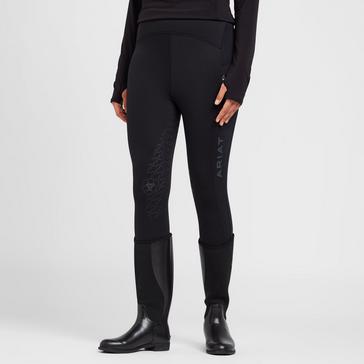  Ariat Womens Venture Thermal Half Grip Riding Tights Black