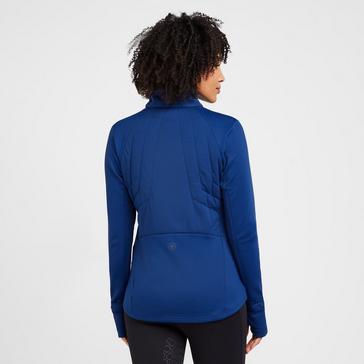 Blue Ariat Venture Half Zip Sweatshirt Estate Blue