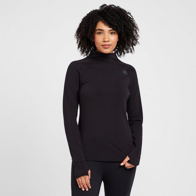  Ariat Womens Long Sleeved Venture Base Layer Black image 1