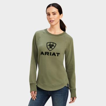  Ariat Womens Benicia Sweatshirt Four Leaf Clover