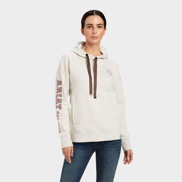 Beige/Cream Ariat Womens Rabere Hoodie Oatmeal Heather