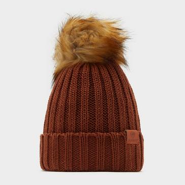 Brown Ariat Womens Cotswold Beanie Chestnut Horse