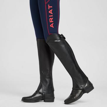 Black Ariat Adults Palisade Half Chaps Black