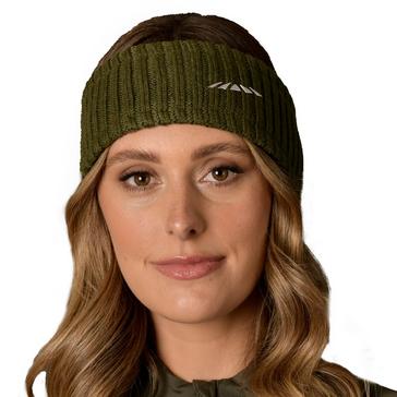 Green WeatherBeeta Womens Knit Headband Olive