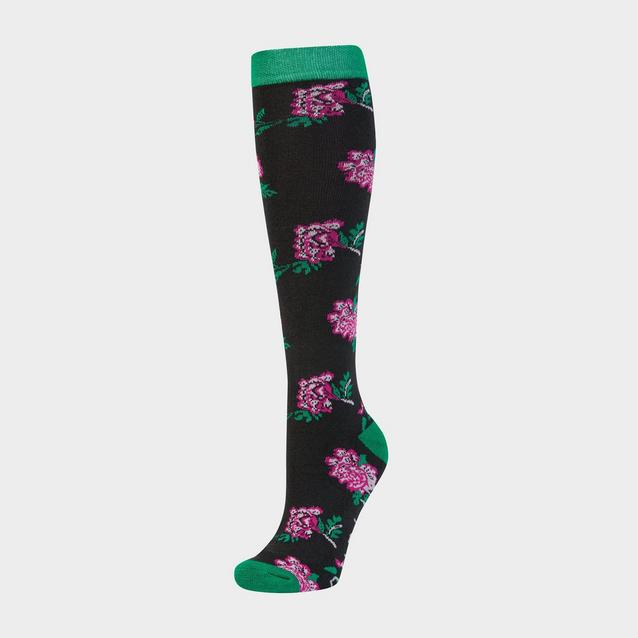 Multi Dublin Women's Socks Emerald Flower image 1