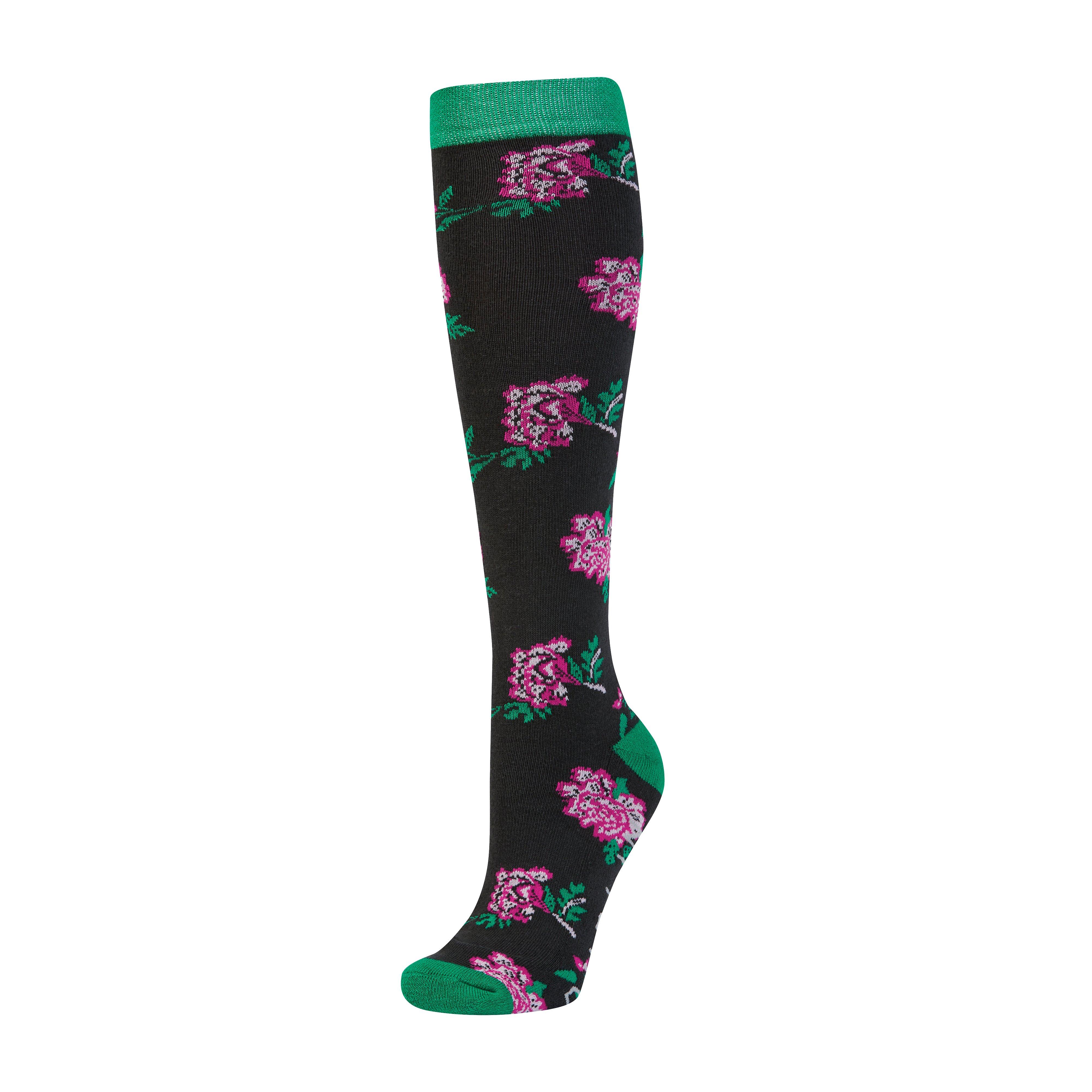 Women’s Socks Emerald Flower
