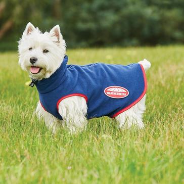  WeatherBeeta ComFiTec Fleece Zip Dog Coat Navy/Red