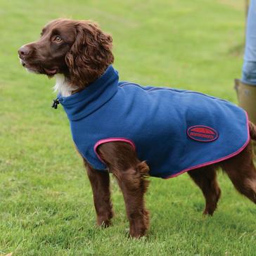  WeatherBeeta ComFiTec Fleece Zip Dog Coat Navy/Red