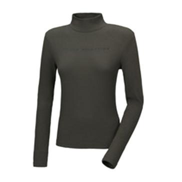 Olive Pikeur Womens Sam Ribbed Long Sleeved Shirt Black Olive
