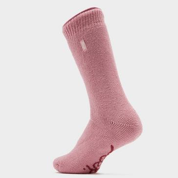 Pink Jeep Womens Thermal Brushed Socks Pink