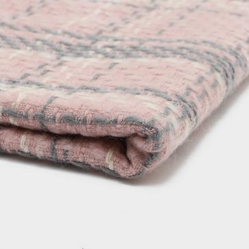 Pink Platinum Womens Woven Scarf Pink Chequered