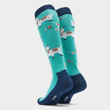 Blue Platinum Adults Novelty Socks Llamas