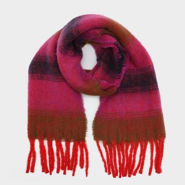Pink Platinum Womens Woven Scarf Pink Stripes