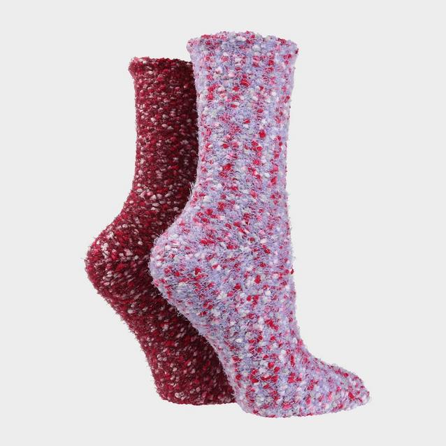 Pink Platinum Womens Wild Feet Hanging Popcorn Socks Set Red/Pink image 1