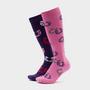  Storm Bloc Ladies Horseshoe 2 Pack Socks Raspberry/Purple