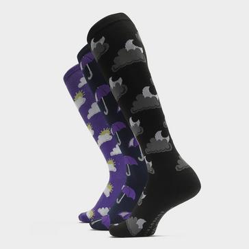 Multi DARE TO WEAR Womens Long Socks 3 Pack Weather