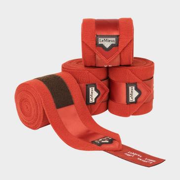 Orange LeMieux Loire Satin Polo Bandages Sienna