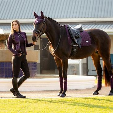 Purple LeMieux Loire Dressage Saddle Pad Fig
