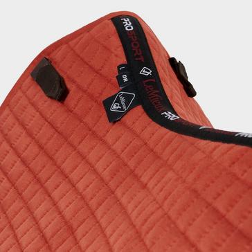 Orange LeMieux Suede Dressage Saddle Pad Sienna