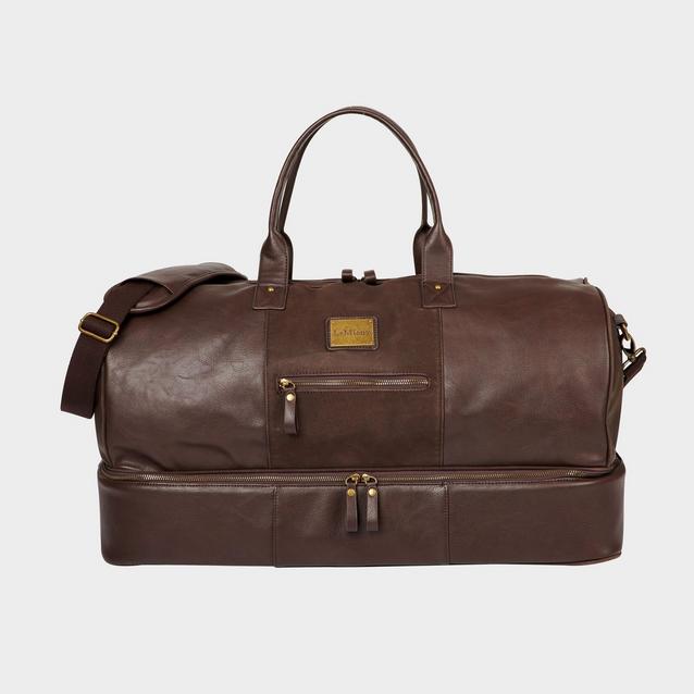 Brown LeMieux PU Leather Duffle Bag Brown image 1