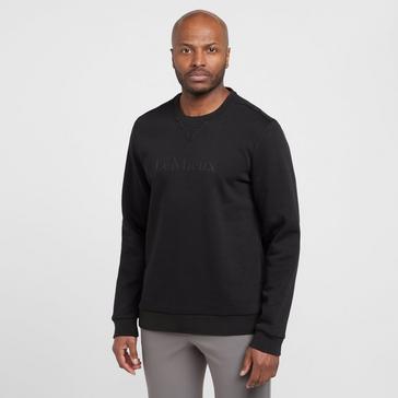 Black LeMieux Mens Elite Round Neck Sweater Black