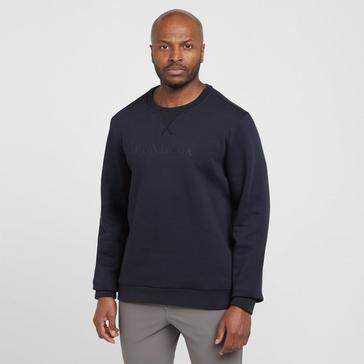 Blue LeMieux Mens Elite Round Neck Sweater Navy