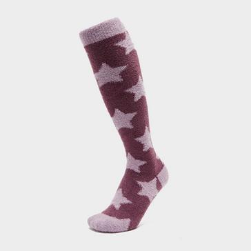 Purple LeMieux Fluffies Socks Fig
