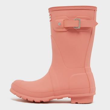 Pink Hunter Womens Original Short Wellington Boots Pink