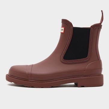 Brown Hunter Womens Commando Chelsea Boots Brown