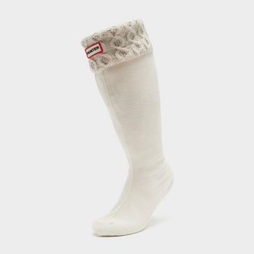  Hunter Recycled Twist Tall Boot Socks White