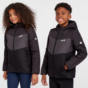 Grey Regatta Kids Lofthouse VI Insulated Jacket Ash Dark Grey Black