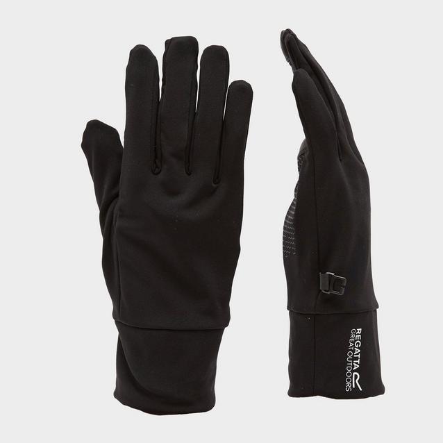  Regatta Adults Touchtip Gloves Black image 1