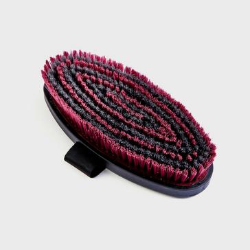 Red EZI-GROOM Body Brush Burgundy